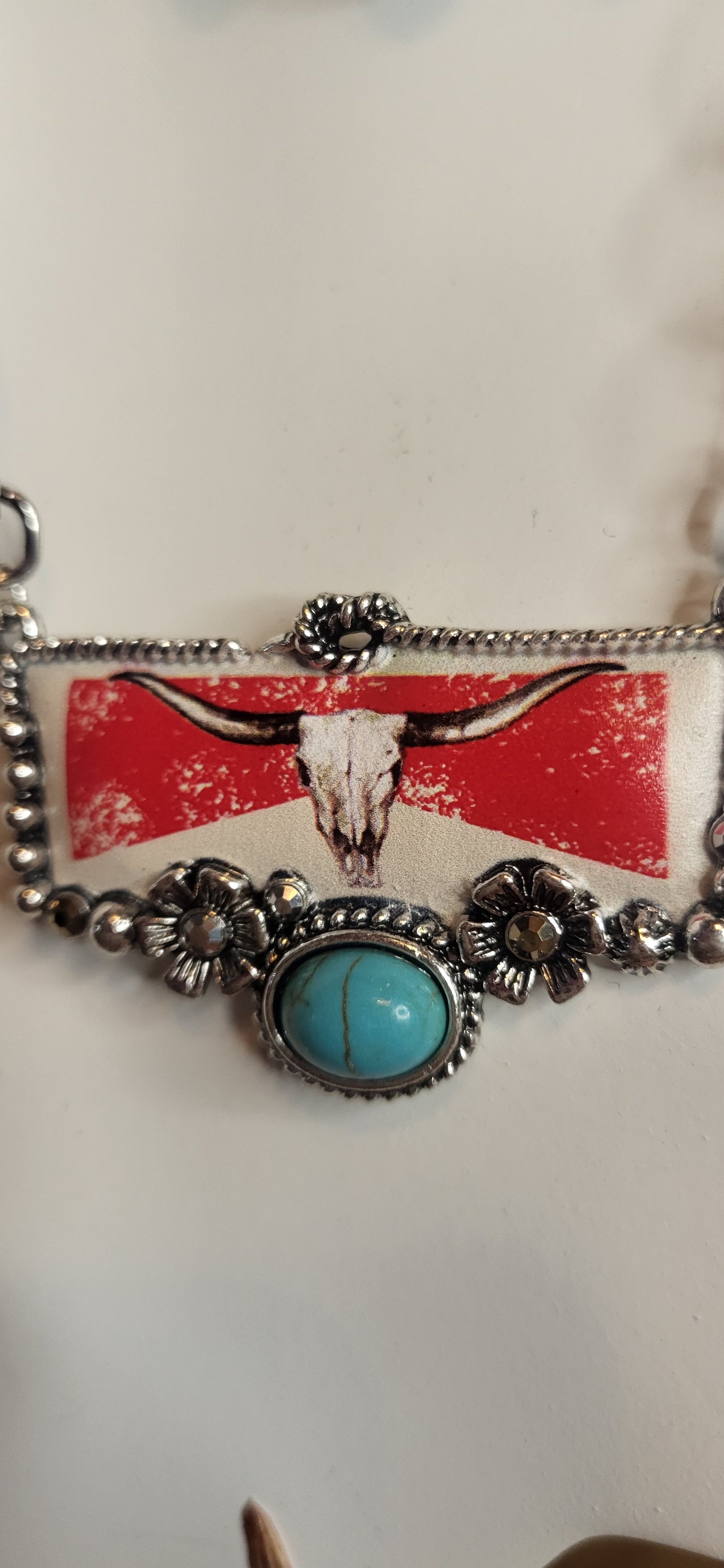 Longhorn Beer Western Necklace and Earrings