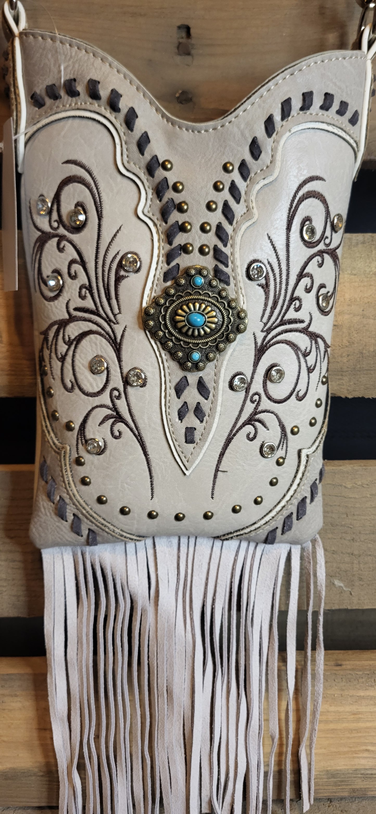 Fringe Western Crossbody Messenger Pouch