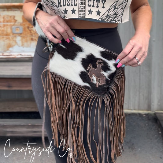 Cowhide Purse Crossbody